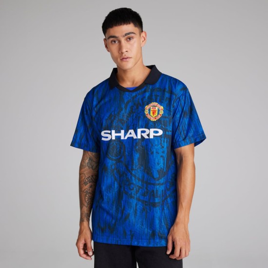 Camiseta retro visitante Manchester United 1992/93 de hombre