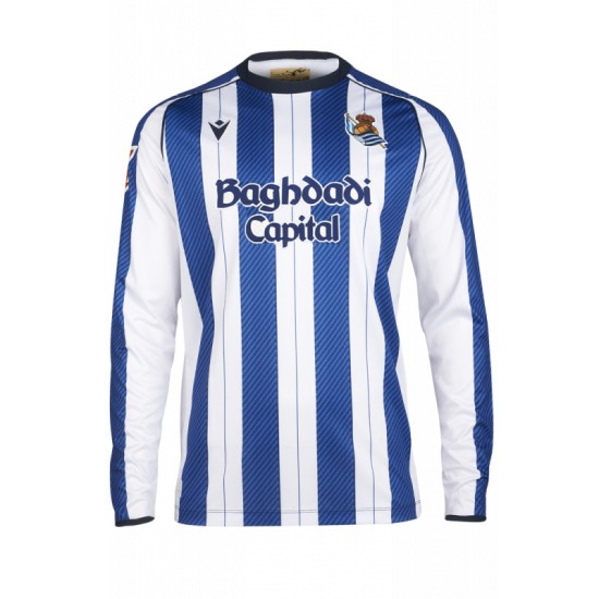 Camiseta local de manga larga 2025/26 de la Real Sociedad para mujer
