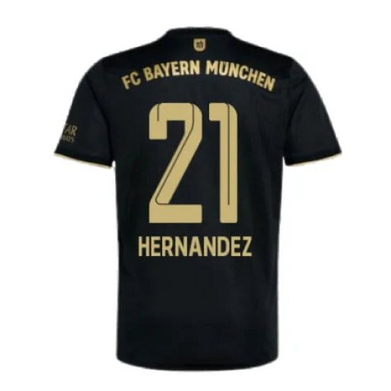 Camiseta de visitante L.HERNANDEZ Bayern Munich 2021/22 para niños