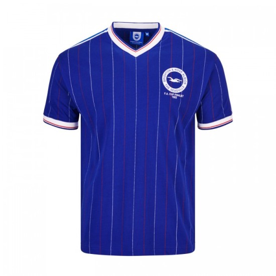 Camiseta Retro Finalistas FA Cup Local Brighton & Hove Albion 1983 para Hombre