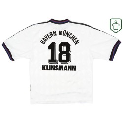 Camiseta retro Bayern Múnich 1996/98 visitante para hombre Klinsmann #18