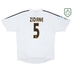Hombre Camiseta retro local Real Madrid 2004/05 Zidane #5