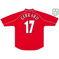 Camiseta retro local hombre Liverpool 2000/03 Gerrard #17