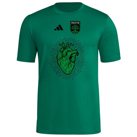 Camiseta Tercera Hook AEROREADY 2025 de Austin FC para Niño - Negra Camiseta Tercera Hook AEROREADY 2025 de Austin FC para Niño - Negra