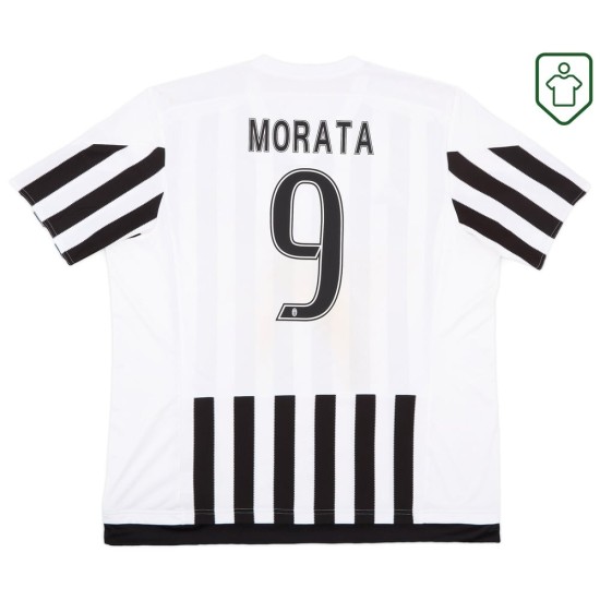 Camiseta retro Juventus 2015/16 local para hombre Morata #9 Camiseta retro Juventus 2015/16 local para hombre Morata #9