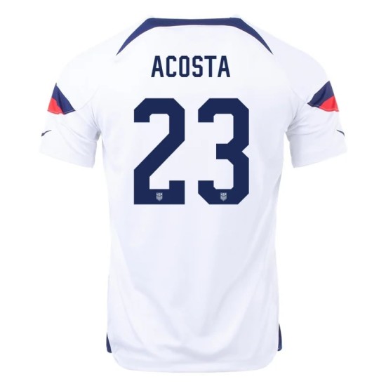 Kellyn Acosta #23 USMNT Camiseta de Local Mundial 2022 Kellyn Acosta #23 USMNT Camiseta de Local Mundial 2022