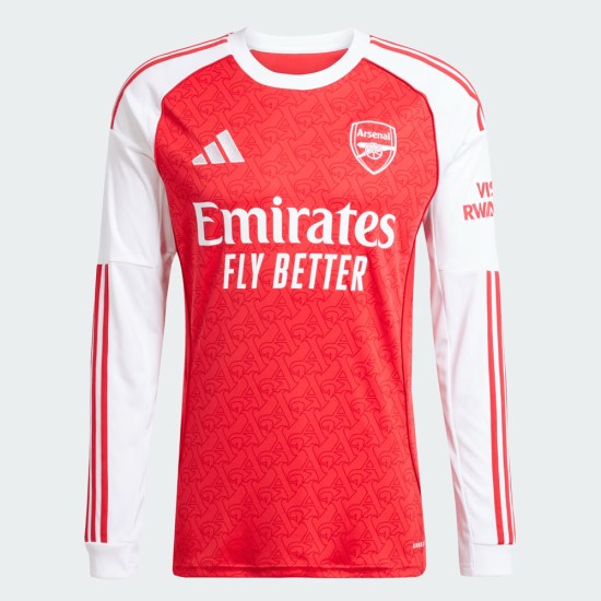 Camiseta de manga larga local mujer Arsenal 2025/26 Camiseta de manga larga local mujer Arsenal 2025/26
