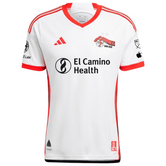 Camiseta Niño San Jose Earthquakes 2025 Tercera Blanca Camiseta Niño San Jose Earthquakes 2025 Tercera Blanca