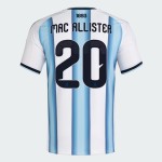 Camiseta Oficial Local Argentina 2026 Mujer MAC ALLISTER #20