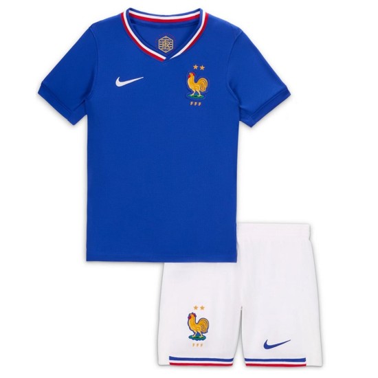 Camiseta+Pantalones Cortos Infantil Francia de Local EURO 2024 Camiseta+Pantalones Cortos Infantil Francia de Local EURO 2024
