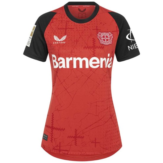 Camiseta Home Bayer 04 Leverkusen 2024/25 para mujer Camiseta Home Bayer 04 Leverkusen 2024/25 para mujer