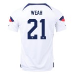 Timothy Weah #21 USMNT Camiseta de Local Mundial 2022 Timothy Weah #21 USMNT Camiseta de Local Mundial 2022