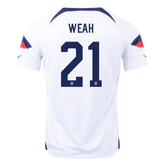 Timothy Weah #21 USMNT Camiseta de Local Mundial 2022 Timothy Weah #21 USMNT Camiseta de Local Mundial 2022