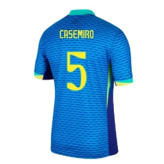 Camiseta de visitante CASEMIRO Brasil 2024 para hombres