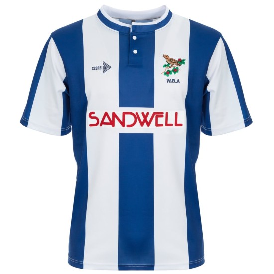 Camiseta retro de local del West Bromwich Albion para niños 1990/91 Camiseta retro de local del West Bromwich Albion para niños 1990/91
