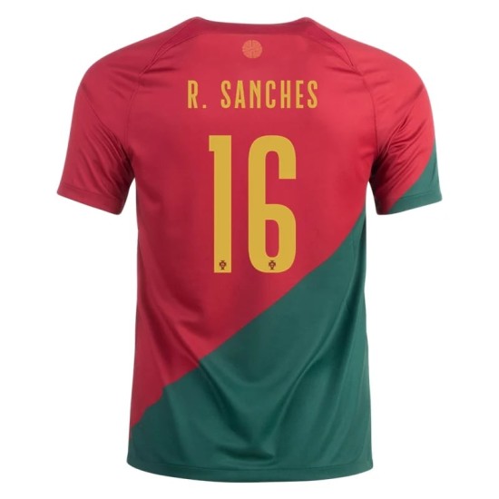 Renato Sanches #16 Portugal Camiseta de Local Mundial 2022 Renato Sanches #16 Portugal Camiseta de Local Mundial 2022