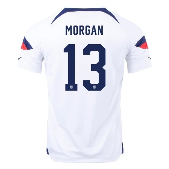 Alex Morgan #13 USMNT Camiseta de Local Mundial 2022 Alex Morgan #13 USMNT Camiseta de Local Mundial 2022