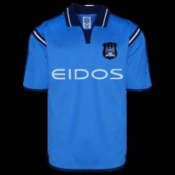 Camiseta Retro de Local Manchester City 2001 para Hombre
