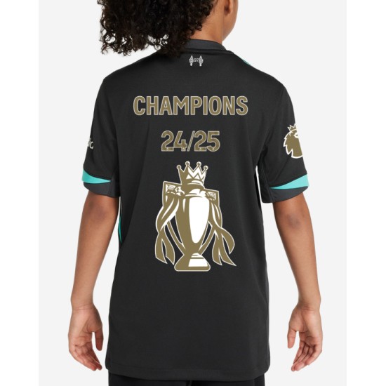 Camiseta Hombre Liverpool 2024/25 Visitante Campeones LFC + Trofeo Dorado
