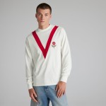 Camiseta Retro Inspirada en 1909 de Manga Larga Manchester United Infantil Camiseta Retro Inspirada en 1909 de Manga Larga Manchester United Infantil