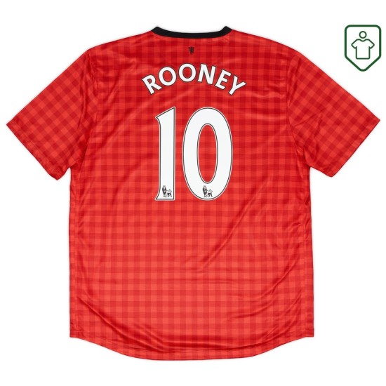 Camiseta retro local hombre Manchester United 2012/13 Rooney #10