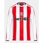 Camiseta de Manga Larga Local de Stoke City 2024/25 para Hombres Camiseta de Manga Larga Local de Stoke City 2024/25 para Hombres