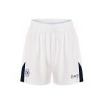 Pantalones cortos de casa para hombre Napoli 2024/25 - Blanco/Azul Marino