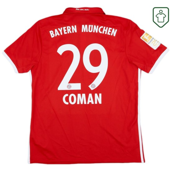 Camiseta retro Bayern Múnich 2016/17 local para hombre Coman #29 Camiseta retro Bayern Múnich 2016/17 local para hombre Coman #29