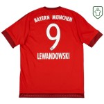 Camiseta retro Bayern Múnich 2015/16 local para hombre Lewandowski #9 Camiseta retro Bayern Múnich 2015/16 local para hombre Lewandowski #9