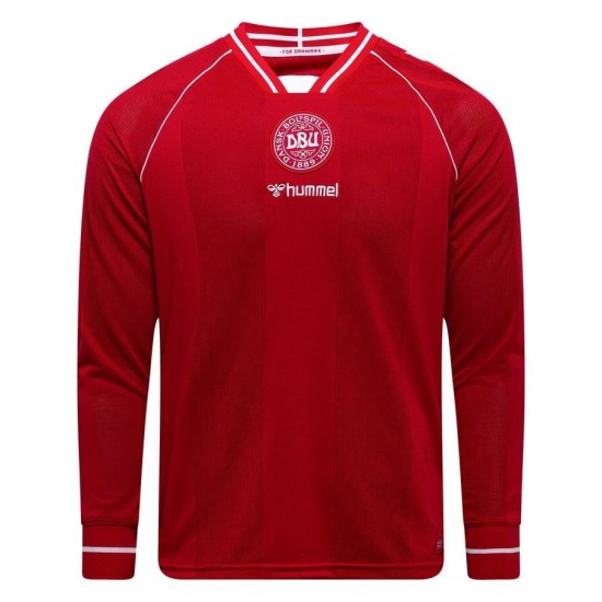 Camiseta Mundial 2026 Local Manga Larga Dinamarca Niño Camiseta Mundial 2026 Local Manga Larga Dinamarca Niño