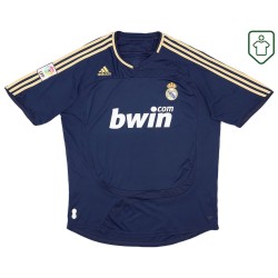 Hombre Camiseta retro visitante Real Madrid 2007/08 Azul oscuro Hombre Camiseta retro visitante Real Madrid 2007/08 Azul oscuro
