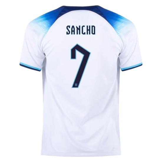 Jadon Sancho #7 Inglaterra Camiseta de Local Mundial 2022