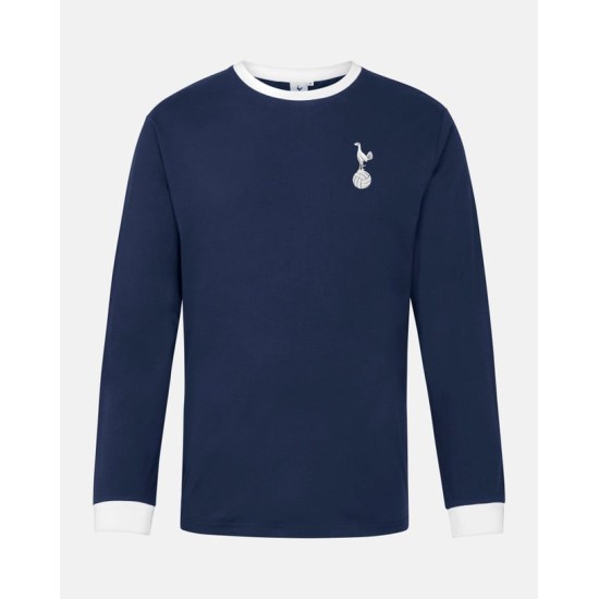 Camiseta Retro Visitante Manga Larga Mujer Tottenham Hotspur 1970