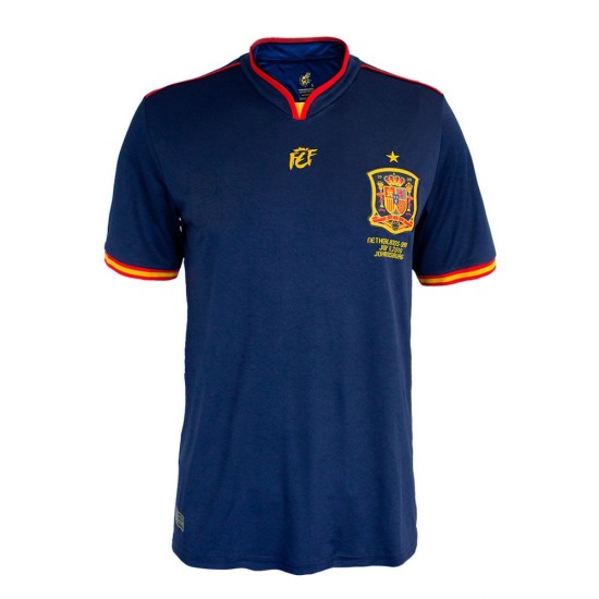 Camiseta Retro España 2010 Copa del Mundo Conmemorativa Mujer