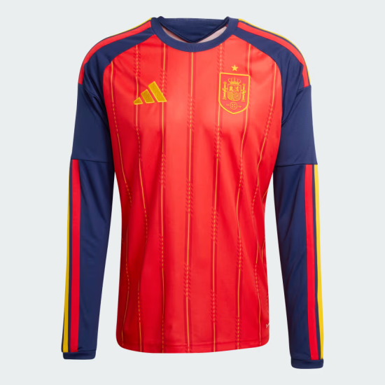 Camiseta de manga larga local de la Copa del Mundo 2026 de España para niño Camiseta de manga larga local de la Copa del Mundo 2026 de España para niño
