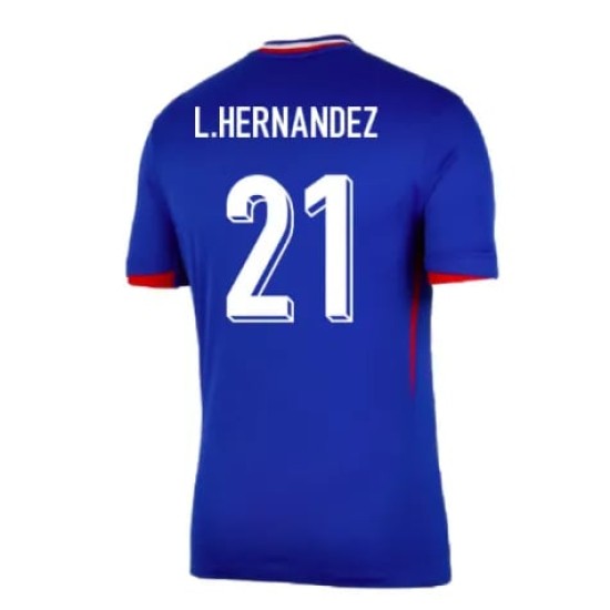 Camiseta de casa L.HERNANDEZ Francia 2024/25 para hombres Camiseta de casa L.HERNANDEZ Francia 2024/25 para hombres