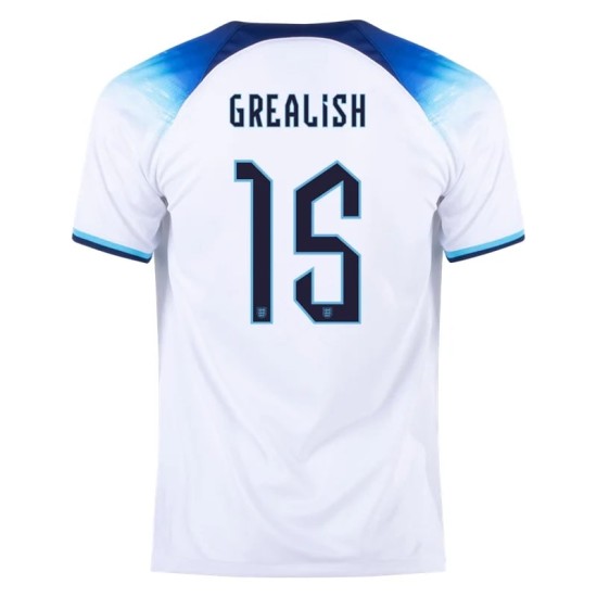 Jack Grealish #15 Inglaterra Camiseta de Local Mundial 2022 Jack Grealish #15 Inglaterra Camiseta de Local Mundial 2022