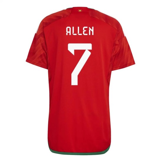 Joe Allen #7 Gales Camiseta de Local Mundial 2022