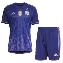 Camiseta+Pantalones Cortos Infantil Argentina de Visita Mundial 2022 Camiseta+Pantalones Cortos Infantil Argentina de Visita Mundial 2022
