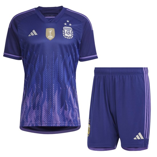 Camiseta+Pantalones Cortos Infantil Argentina de Visita Mundial 2022 Camiseta+Pantalones Cortos Infantil Argentina de Visita Mundial 2022