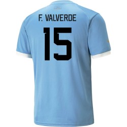 Federico Valverde #15 Uruguay Camiseta de Local Mundial 2022