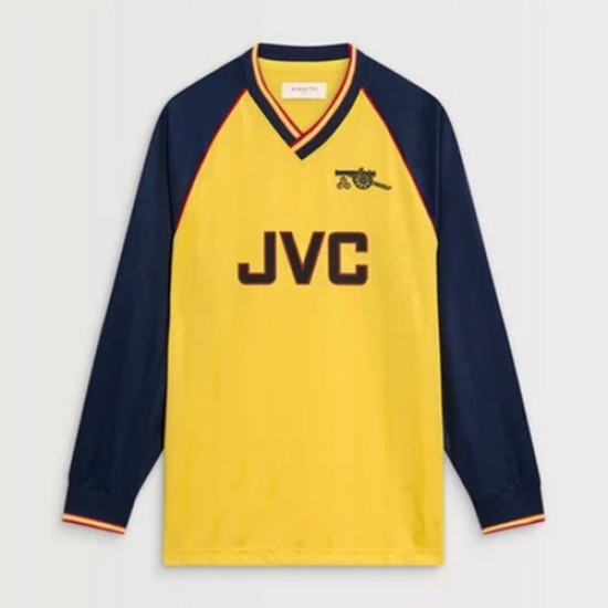 Camiseta Retro de Visitante de Manga Larga 1988/89 Arsenal Infantil