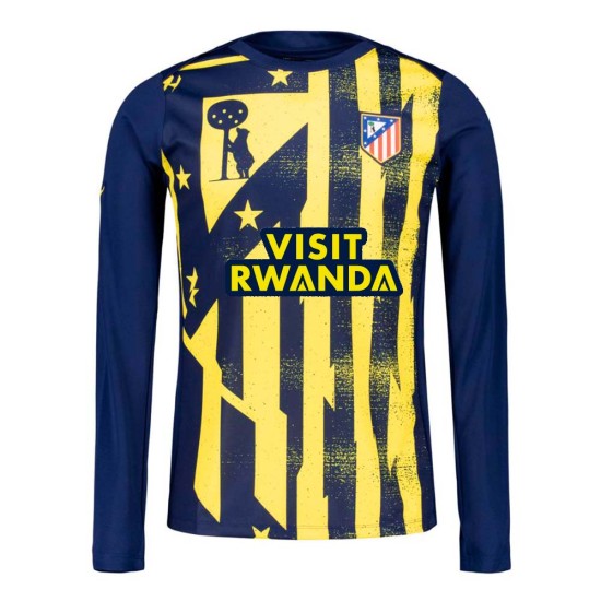 Camiseta de calentamiento tercera de manga larga para mujer del Atlético de Madrid 2025/26