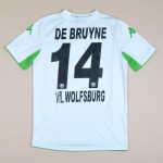 Camiseta de visitante DE BRUYNE VfL Wolfsburg 2014/15 para niños