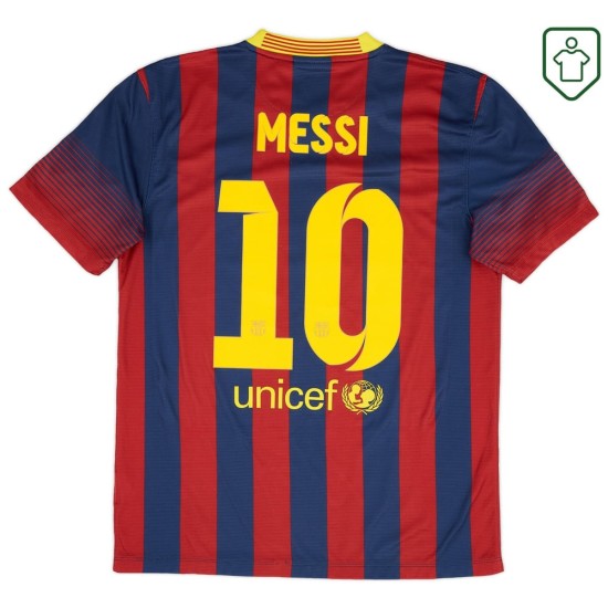 Hombre Camiseta retro local FC Barcelona 2013/14 Messi #10 Hombre Camiseta retro local FC Barcelona 2013/14 Messi #10