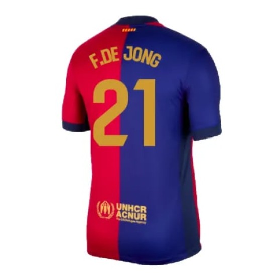 Camiseta de casa F.DE JONG FC Barcelona 2024/25 para hombres Camiseta de casa F.DE JONG FC Barcelona 2024/25 para hombres