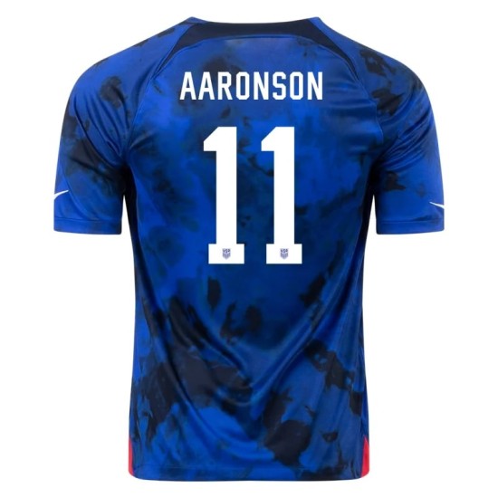 Brenden Aaronson #11 USMNT Camiseta de Visita Mundial 2022 Brenden Aaronson #11 USMNT Camiseta de Visita Mundial 2022