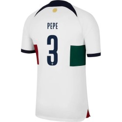 Pepe #3 Portugal Camiseta de Visita Mundial 2022