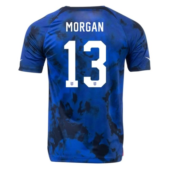 Alex Morgan #13 USMNT Camiseta de Visita Mundial 2022 Alex Morgan #13 USMNT Camiseta de Visita Mundial 2022