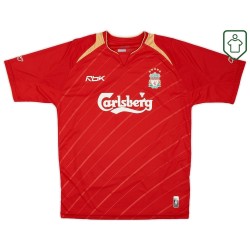Camiseta retro local Champions League hombre Liverpool 2005/06